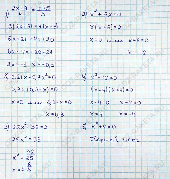 Ответ к учебнику по алгебре 8 класс Мерзляк, Полонский, Якир номер 199