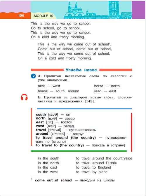 Картинка из учебника по английскому языку 3 класс Афанасьева, Михеева - Часть 2, станица 100, год 2023.