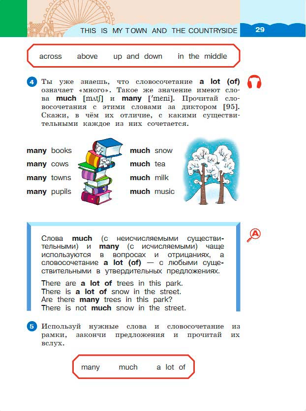 Картинка из учебника по английскому языку 3 класс Афанасьева, Михеева - Часть 2, станица 29, год 2023.