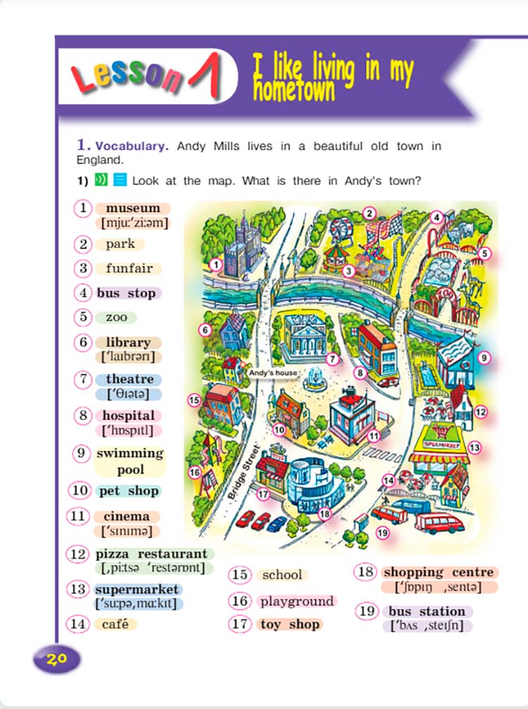 Английский язык 4 класс. Учебник 2 часть, Кузовлев, Перегудова, страница 20. Год 2021.