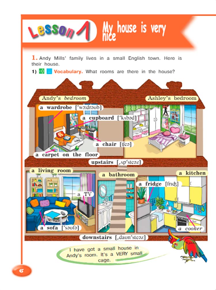 Английский язык 4 класс. Учебник 2 часть, Кузовлев, Перегудова, страница 6. Год 2021.