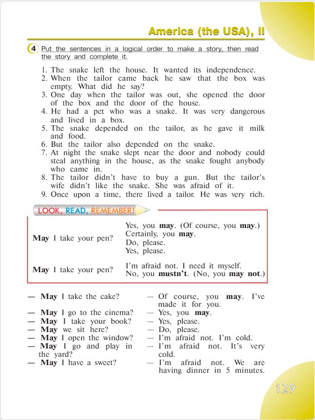 английский язык 4 класс учебник Верещашина часть 2, страница 129. (2023).