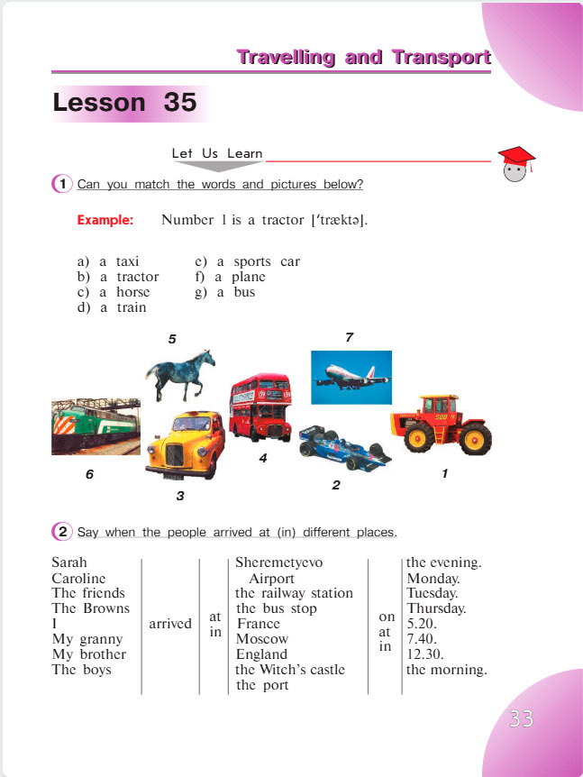 английский язык 4 класс учебник Верещашина часть 2, страница 33. (2023).