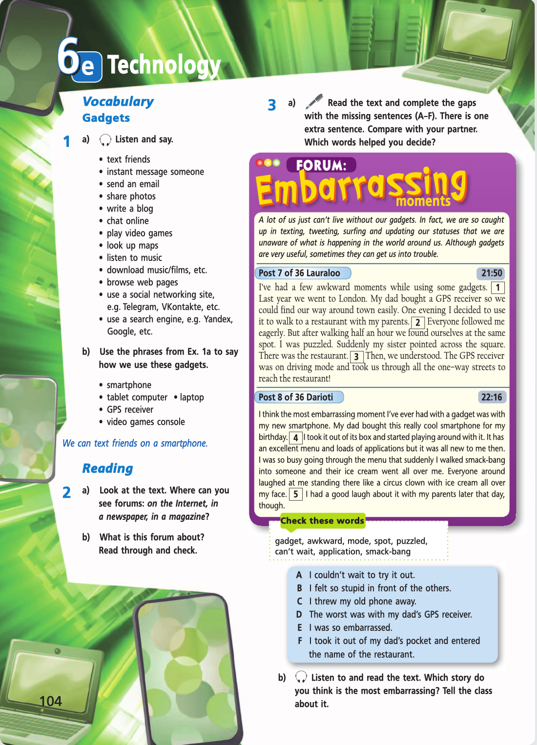 Английский язык 5 класс учебник Баранова, Дули страница 104. Год 2023.