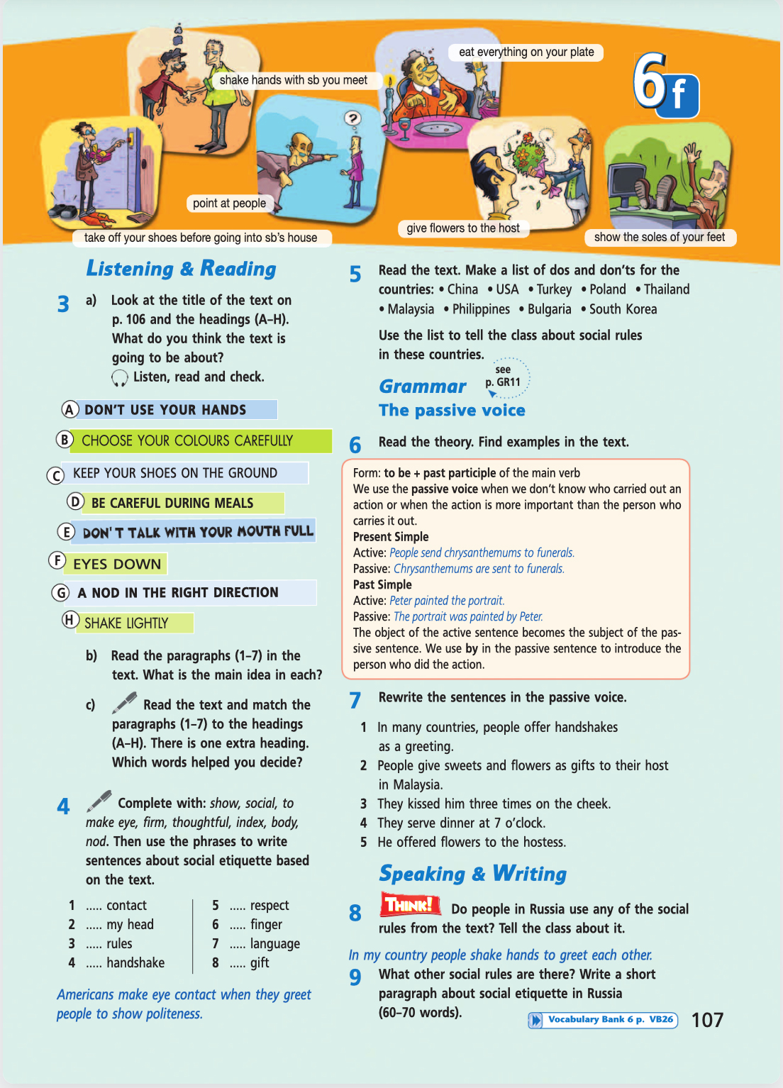 Английский язык 5 класс учебник Баранова, Дули страница 107. Год 2023.