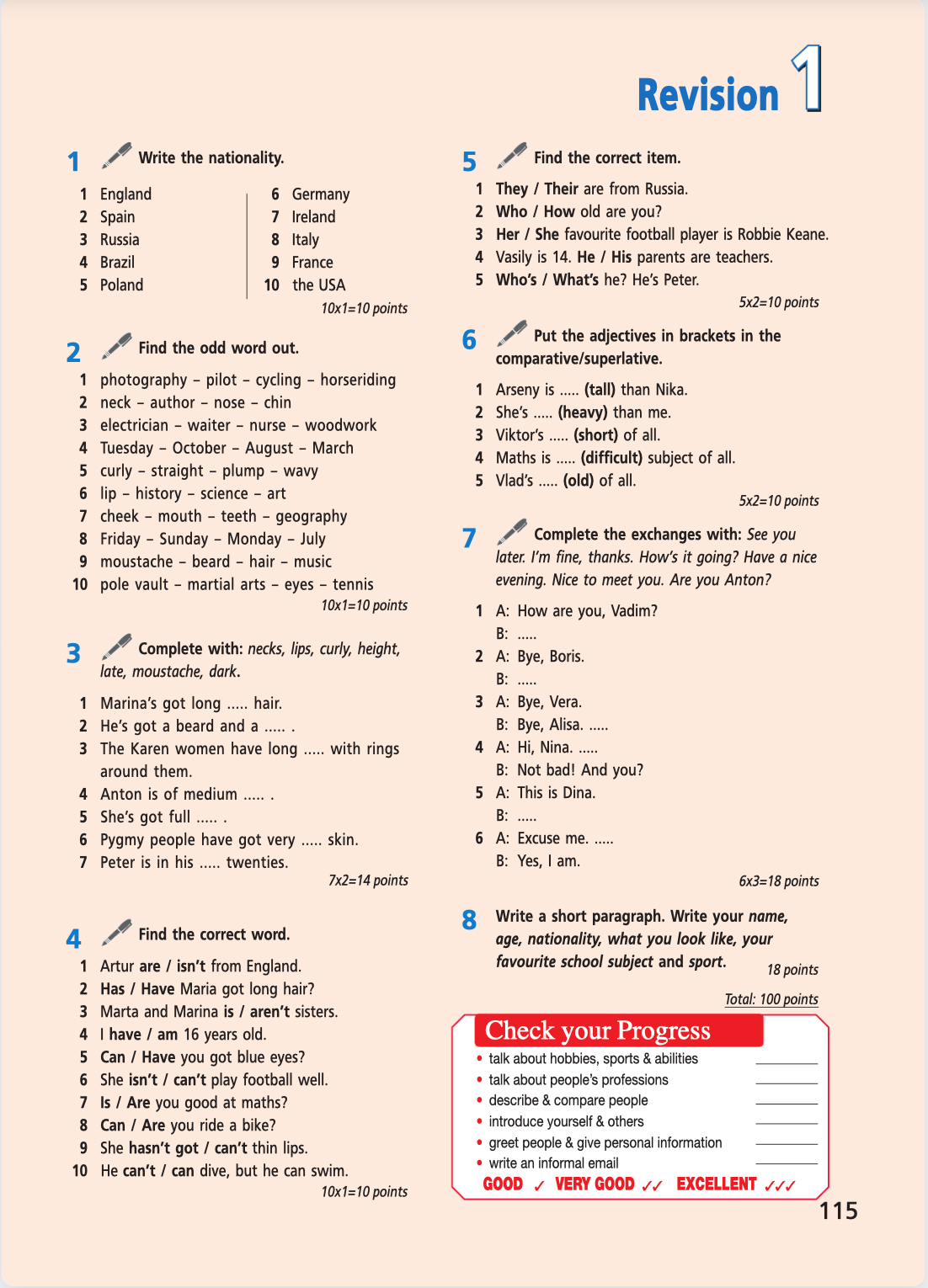 Английский язык 5 класс учебник Баранова, Дули страница 115. Год 2023.