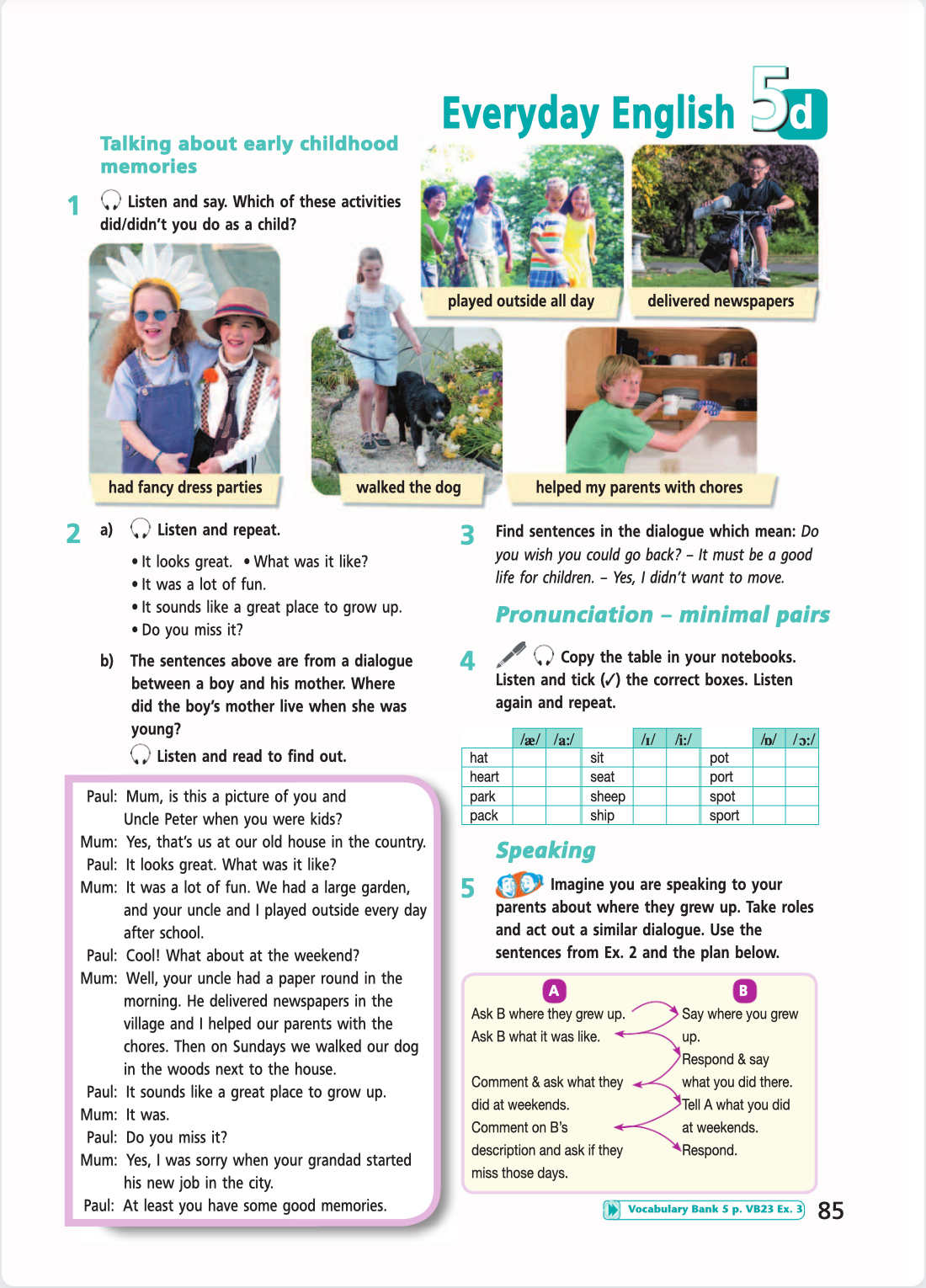 Английский язык 5 класс учебник Баранова, Дули страница 85. Год 2023.