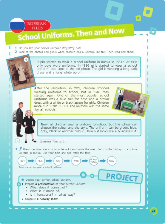 Учебник Костюк, Колоницкая 1 часть. Английский язык 5 класс страница 23.