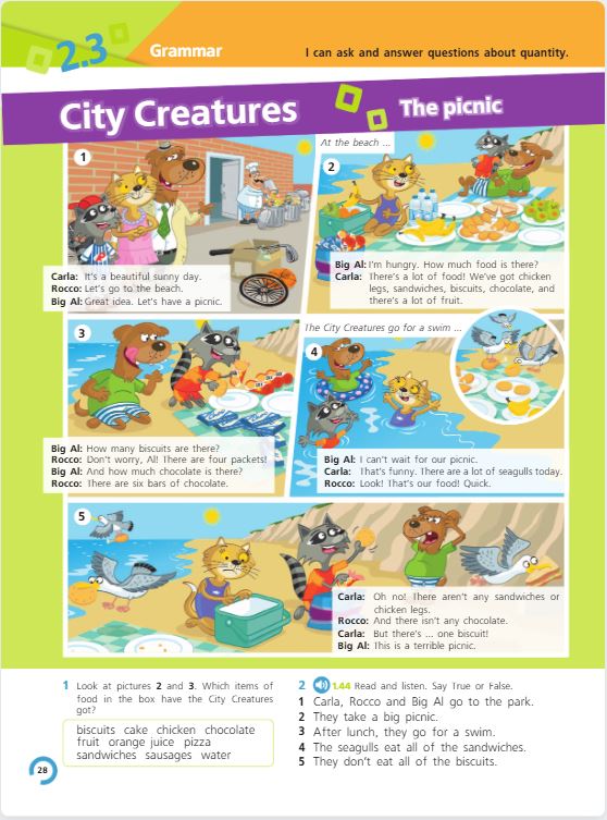 Учебник Костюк, Колоницкая 1 часть. Английский язык 5 класс страница 28.