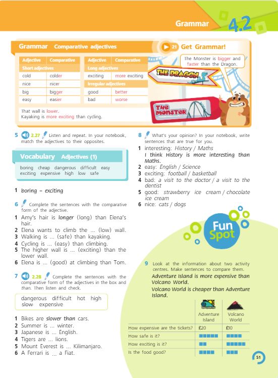 Учебник Костюк, Колоницкая 1 часть. Английский язык 5 класс страница 51.