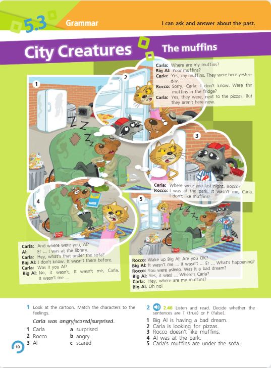 Учебник Костюк, Колоницкая 2 часть. Английский язык 5 класс страница 10. 2023 год.