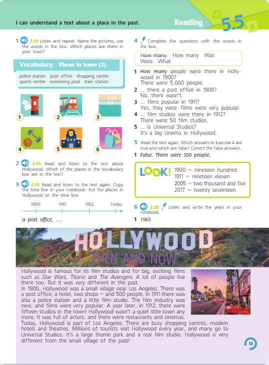 Учебник Костюк, Колоницкая 2 часть. Английский язык 5 класс страница 13. 2023 год.