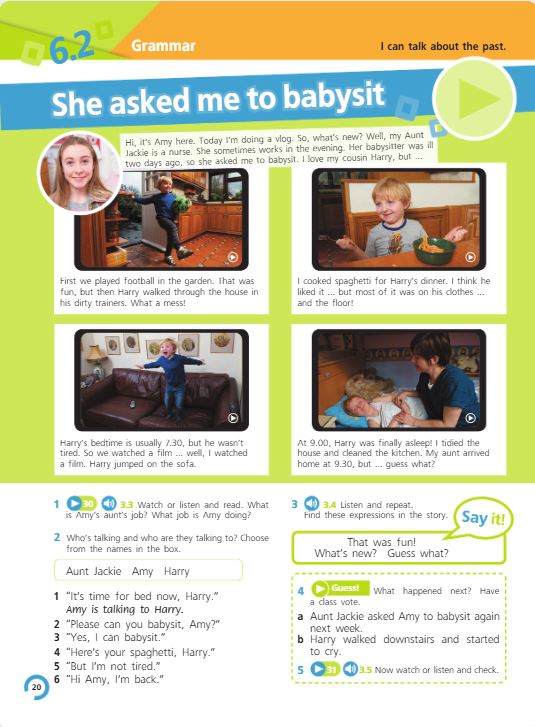 Учебник Костюк, Колоницкая 2 часть. Английский язык 5 класс страница 20. 2023 год.