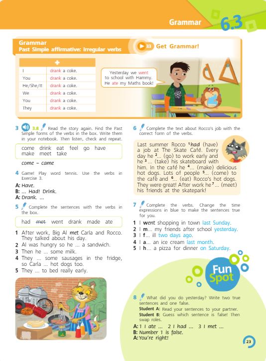 Учебник Костюк, Колоницкая 2 часть. Английский язык 5 класс страница 23. 2023 год.