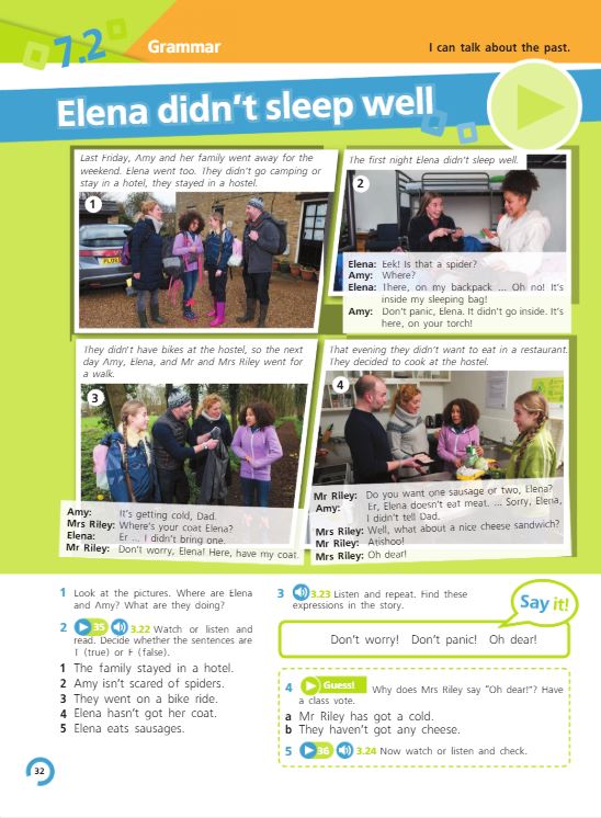 Учебник Костюк, Колоницкая 2 часть. Английский язык 5 класс страница 32. 2023 год.