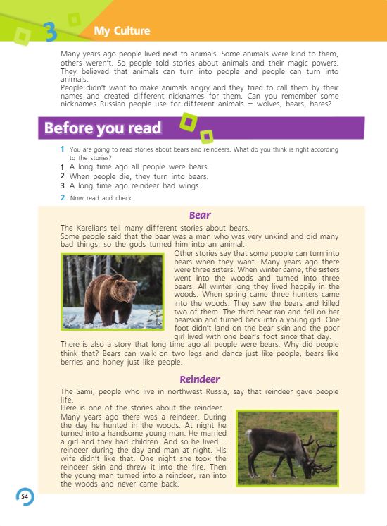 Учебник Костюк, Колоницкая 2 часть. Английский язык 5 класс страница 54. 2023 год.