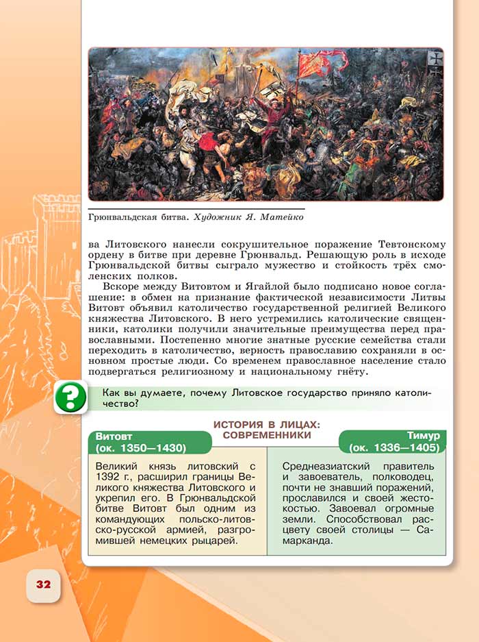 История 6 класс - История России. Арсентьев. Данилов. 2 часть. Страница 32. 2024 год. История 6 класс, история России, Арсентьев, Данилов, 2 часть, страница 32, 2024 год.