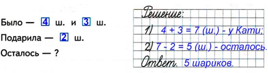 Ответ к рабочей тетради по математике 1 класс Дорофеев, Миракова, Бука - 2 часть номер 3