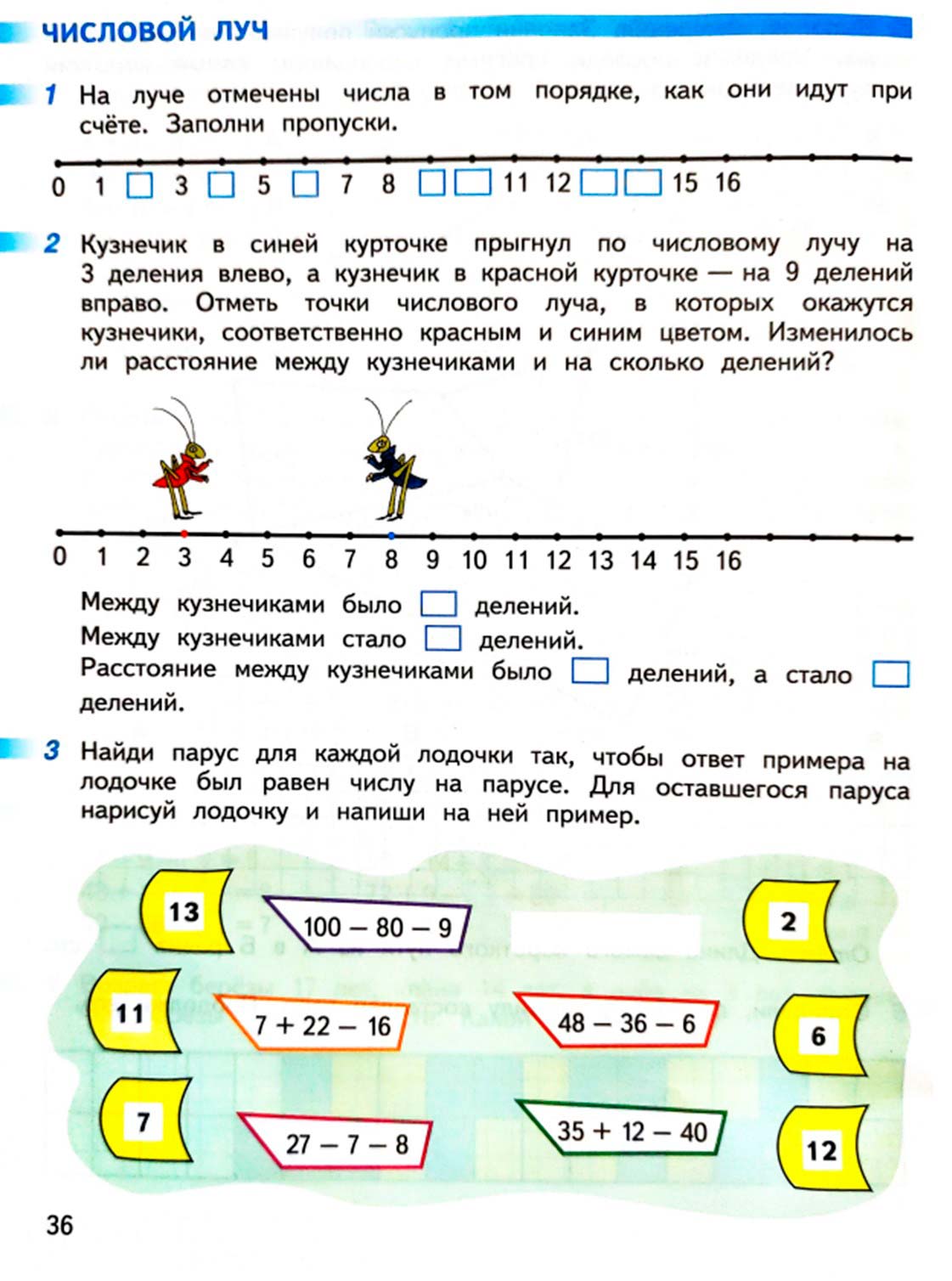 математике 2 класс рабочая тетрадь Дорофеев, Миракова, Бука - 1 часть страница 36 (2024)