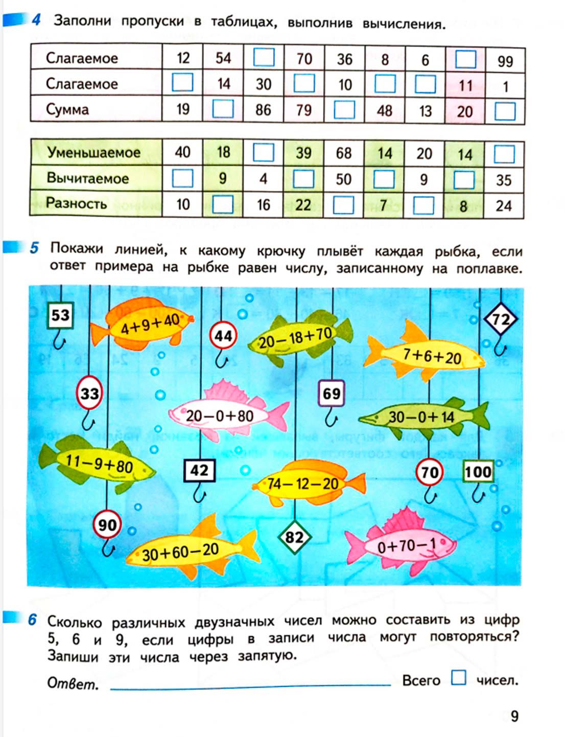 математике 2 класс рабочая тетрадь Дорофеев, Миракова, Бука - 1 часть страница 9 (2024)