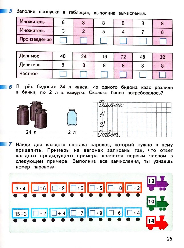 математике 2 класс рабочая тетрадь Дорофеев, Миракова, Бука - 2 часть страница 25 (2024)
