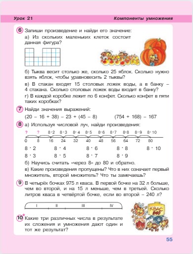 Изображение математика 2 класс учебник Петерсон 2 часть страница 55, 2022 год математика 2 класс учебник Петерсон 2 часть страница 55, 2022 год