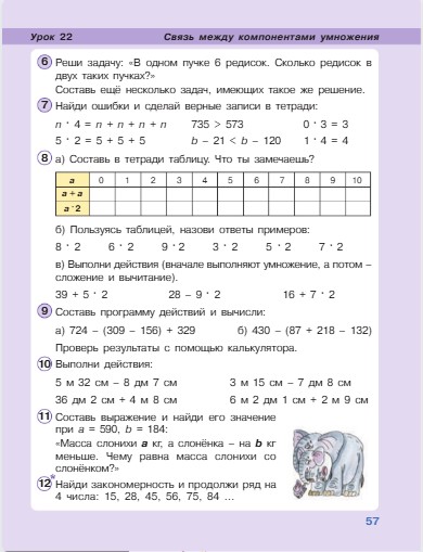 Изображение математика 2 класс учебник Петерсон 2 часть страница 57, 2022 год математика 2 класс учебник Петерсон 2 часть страница 57, 2022 год