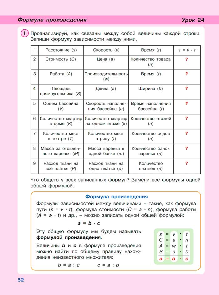 Картинка из учебника по математике 3 класс Петерсон, Часть 3, страница 52, год 2022.