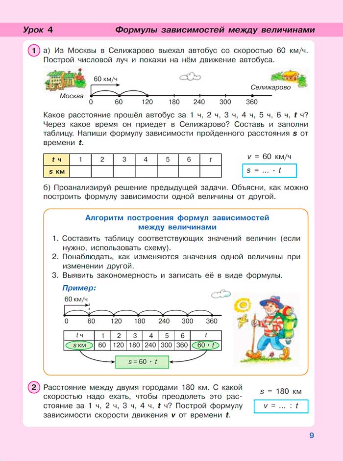 Картинка из учебника по математике 3 класс Петерсон, Часть 3, страница 9, год 2022.