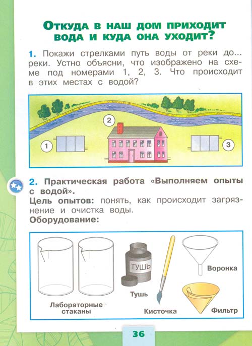 рабочая тетрадь по окружающему миру 1 класс, Плешаков - 1 часть страница 36