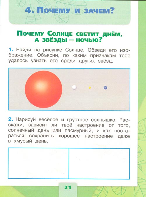 рабочая тетрадь по окружающему миру 1 класс, Плешаков - 2 часть страница 21(2024 год)