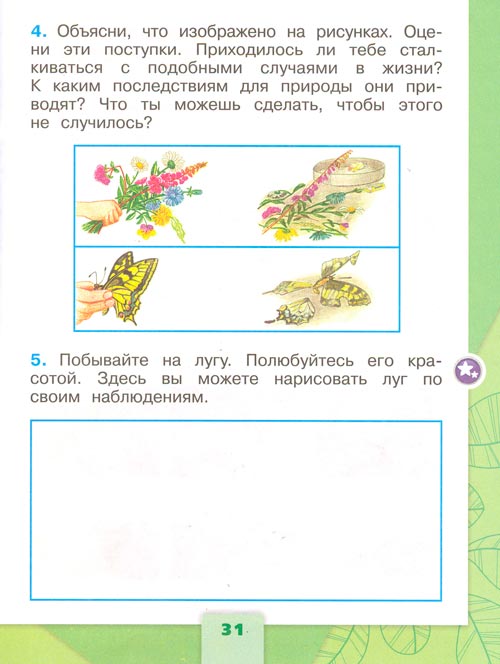 рабочая тетрадь по окружающему миру 1 класс, Плешаков - 2 часть страница 31(2024 год)