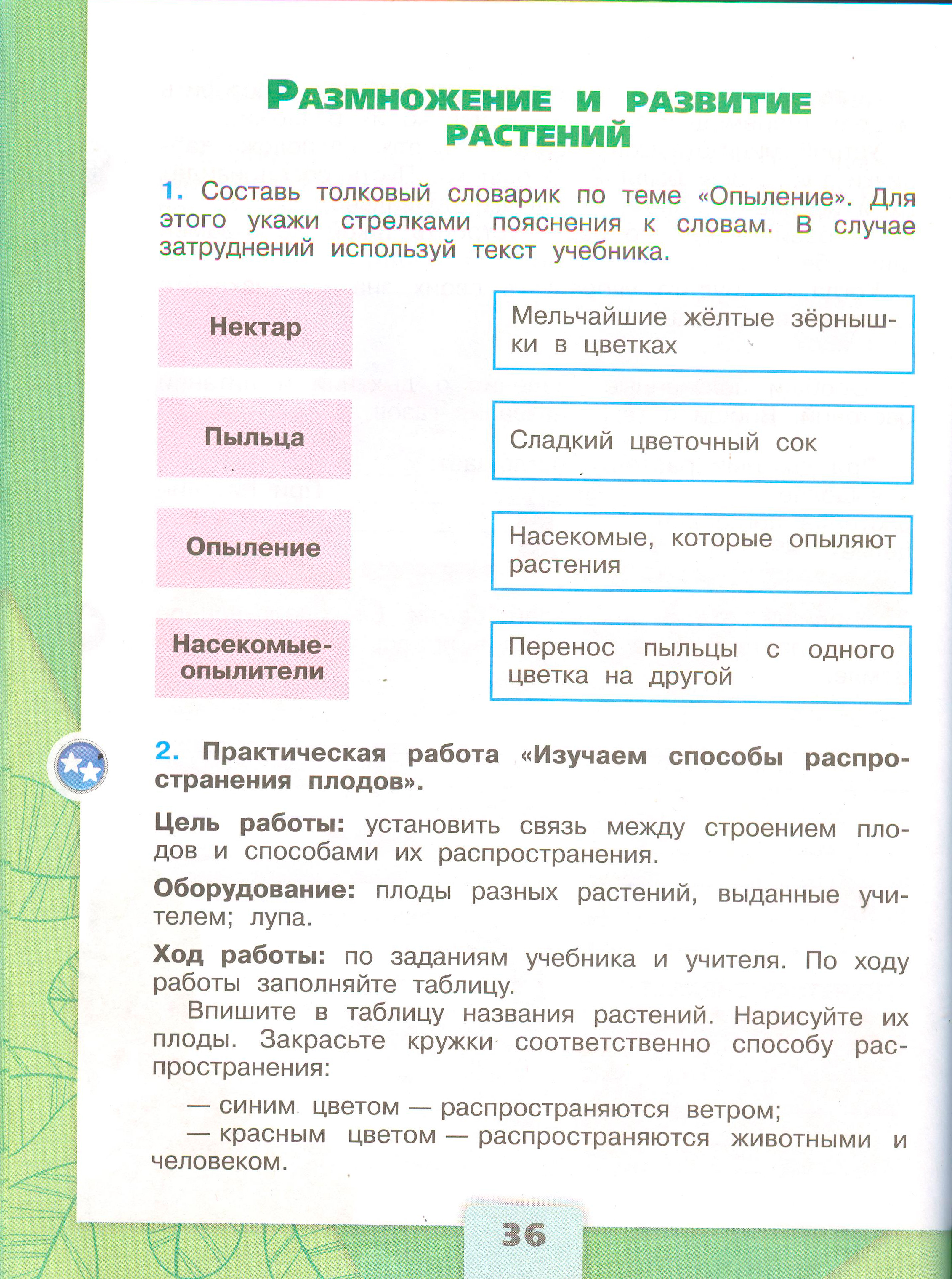 ГДЗ по окружающему миру 3 класс рабочая тетрадь Плешаков, страница 36